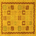 Square Oriental Yellow Modern Rug, abs4036yw