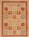 Abstract Orange Oriental Rug, abs4036