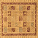 Square Oriental Brown Modern Rug, abs4036brn