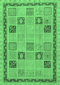 Oriental Emerald Green Modern Rug, abs4036emgrn