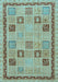 Oriental Light Blue Modern Rug, abs4036lblu