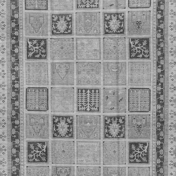 Machine Washable Oriental Gray Modern Rug, wshabs4036gry