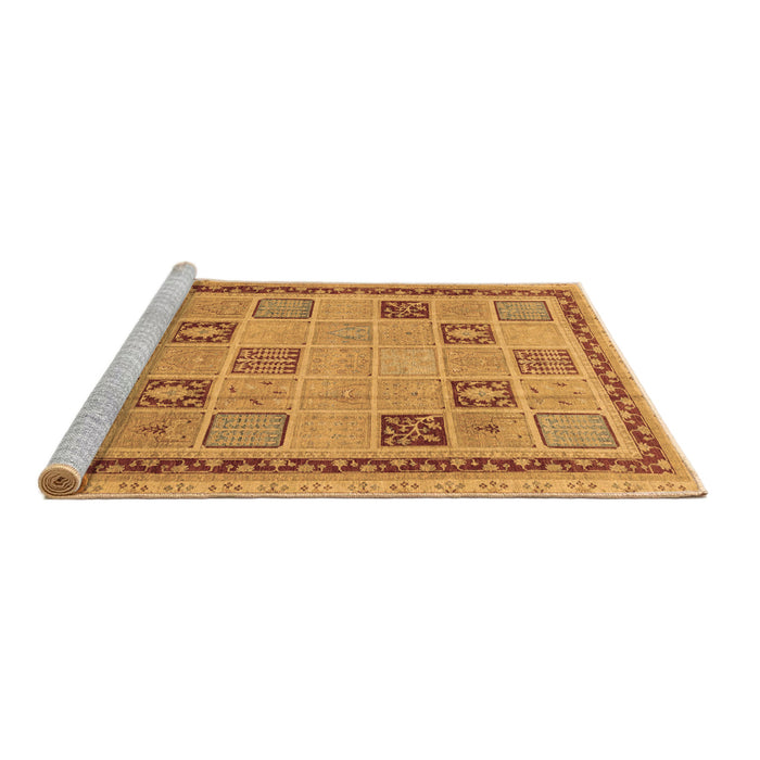 Sideview of Machine Washable Oriental Brown Modern Rug, wshabs4036brn