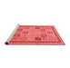 Modern Red Washable Rugs