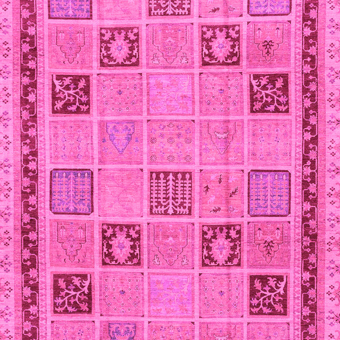 Machine Washable Oriental Pink Modern Rug, wshabs4036pnk