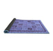 Sideview of Oriental Blue Modern Rug, abs4036blu