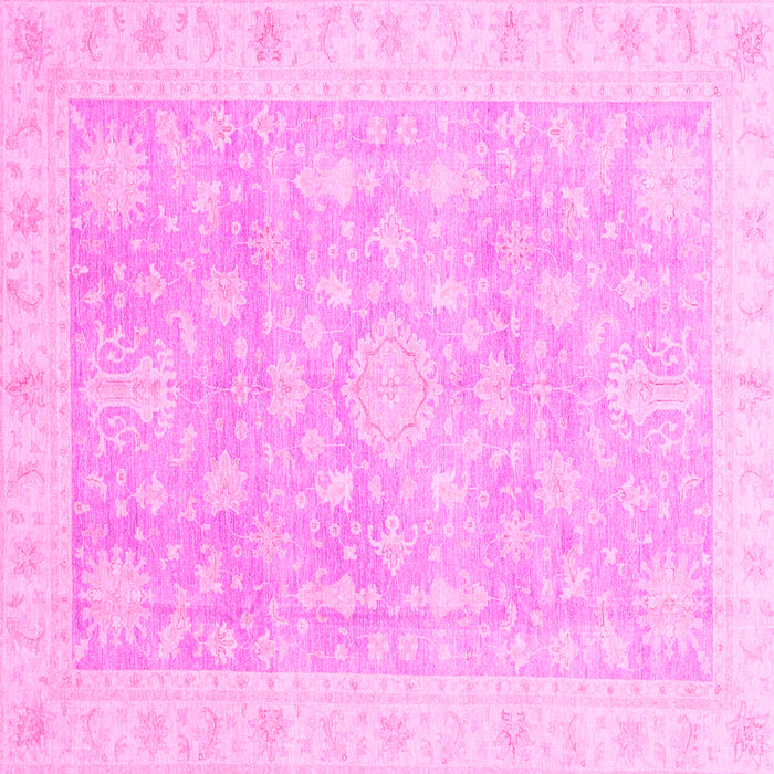 Square Oriental Pink Modern Rug, abs4037pnk