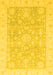 Oriental Yellow Modern Rug, abs4037yw