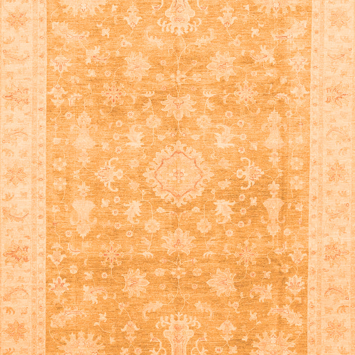 Machine Washable Oriental Orange Modern Area Rugs, wshabs4037org