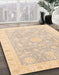Machine Washable Abstract Brown Sugar Brown Rug in a Family Room, wshabs4037