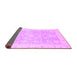 Sideview of Oriental Purple Modern Rug, abs4037pur