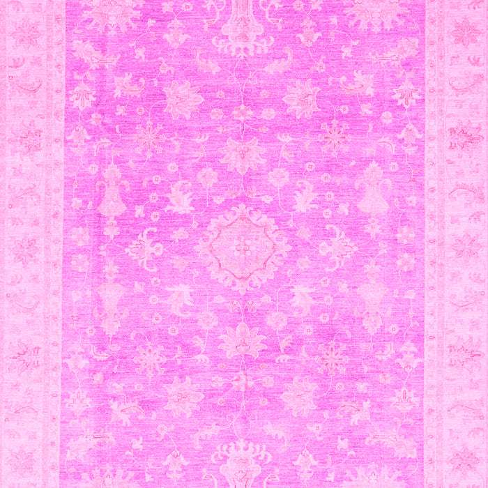Machine Washable Oriental Pink Modern Rug, wshabs4037pnk