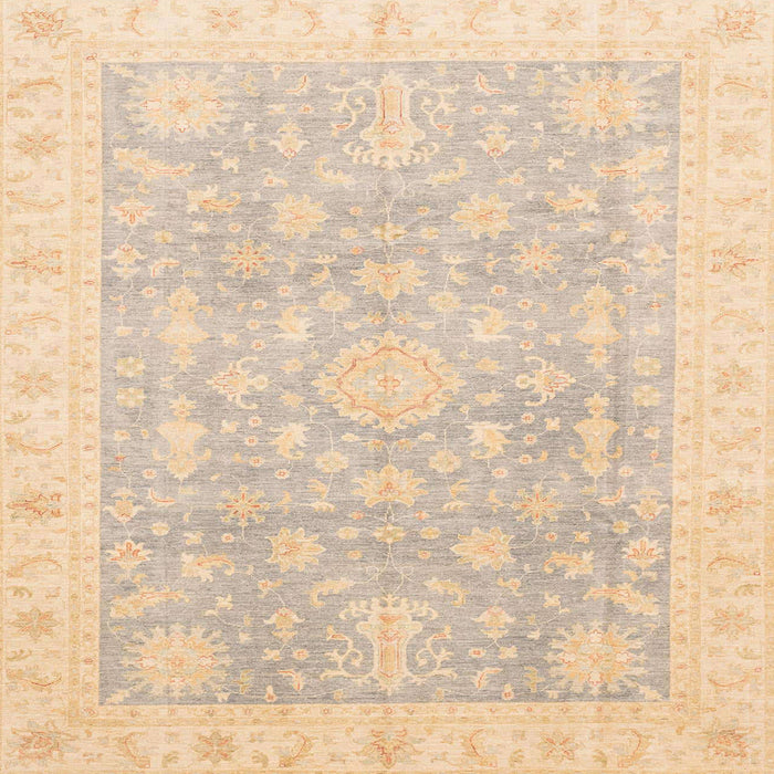 Square Machine Washable Abstract Brown Sugar Brown Rug, wshabs4037