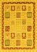 Machine Washable Oriental Yellow Modern Rug, wshabs4038yw