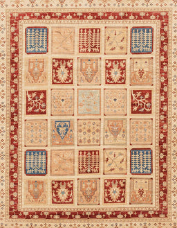 Abstract Orange Oriental Rug, abs4038
