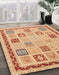 Machine Washable Abstract Orange Rug in a Family Room, wshabs4038