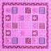 Square Oriental Purple Modern Rug, abs4038pur