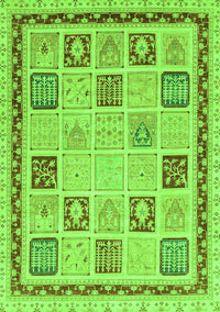 Oriental Green Modern Rug, abs4038grn