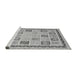 Sideview of Machine Washable Oriental Gray Modern Rug, wshabs4038gry