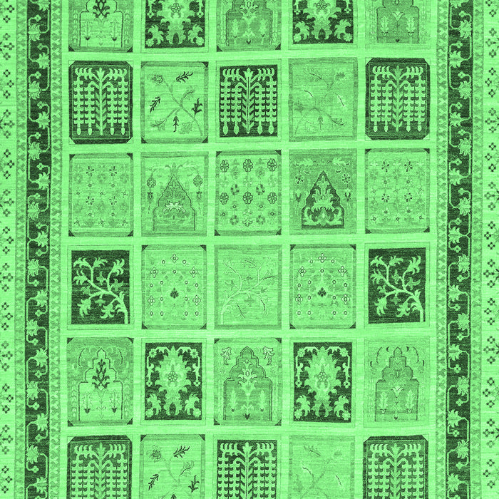 Oriental Emerald Green Modern Rug, abs4038emgrn