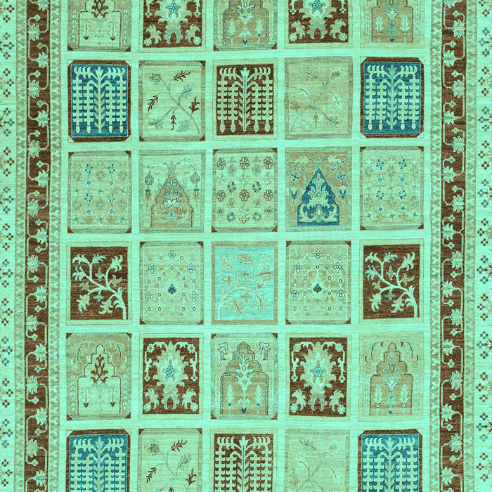 Oriental Turquoise Modern Rug, abs4038turq