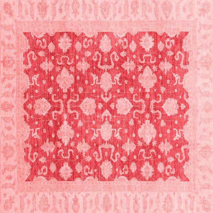 Machine Washable Oriental Red Modern Rug, wshabs4039red