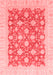 Oriental Red Modern Area Rugs