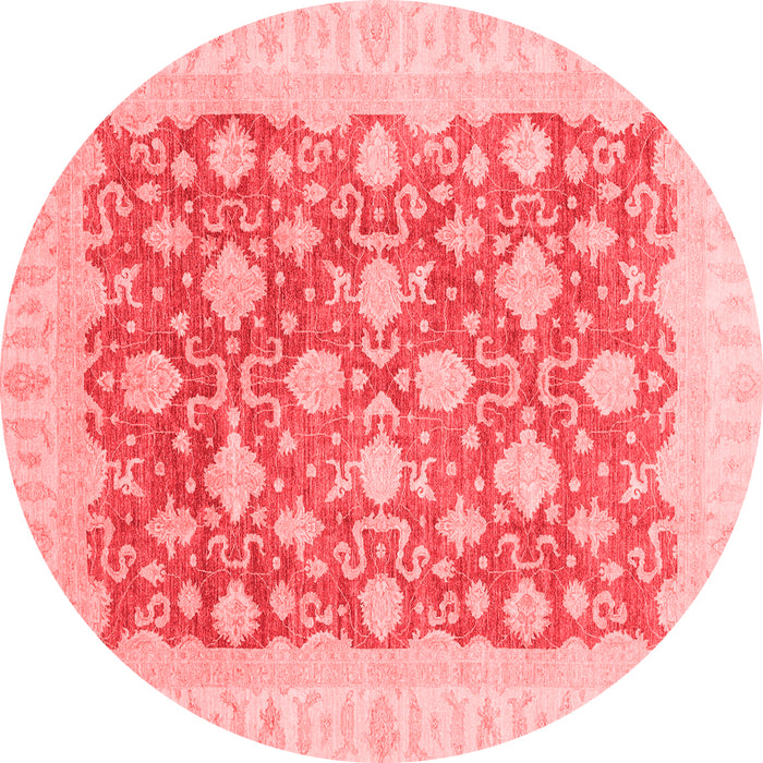 Machine Washable Oriental Red Modern Rug, wshabs4039red