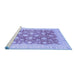 Sideview of Machine Washable Oriental Blue Modern Rug, wshabs4039blu