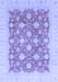 Machine Washable Oriental Blue Modern Rug, wshabs4039blu