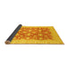 Sideview of Oriental Yellow Modern Rug, abs4039yw