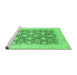 Sideview of Machine Washable Oriental Emerald Green Modern Area Rugs, wshabs4039emgrn