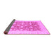 Sideview of Oriental Purple Modern Rug, abs4039pur