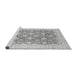 Sideview of Machine Washable Oriental Gray Modern Rug, wshabs4039gry