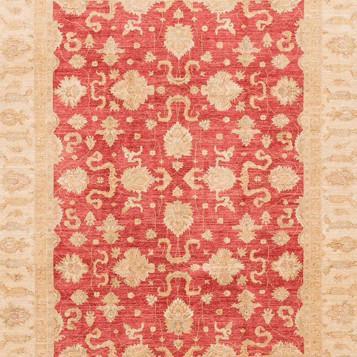 Machine Washable Abstract Bright Orange Rug, wshabs4039
