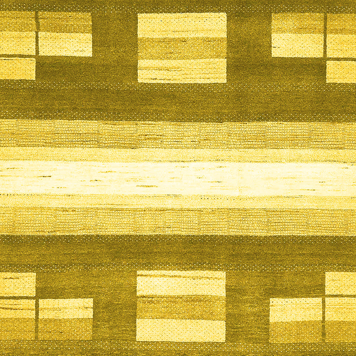 Machine Washable Abstract Yellow Modern Rug, wshabs403yw