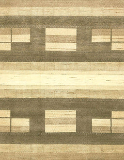 Machine Washable Abstract Mustard Yellow Rug, wshabs403