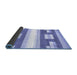 Sideview of Abstract Blue Modern Rug, abs403blu