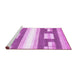 Sideview of Machine Washable Abstract Purple Modern Area Rugs, wshabs403pur