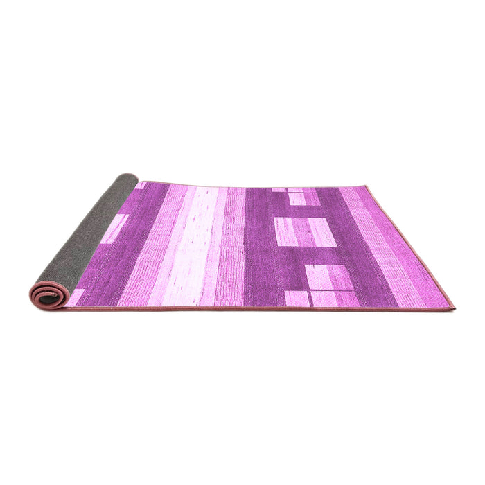 Sideview of Abstract Purple Modern Rug, abs403pur