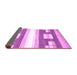 Sideview of Abstract Purple Modern Rug, abs403pur