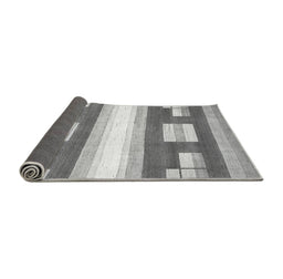 Sideview of Abstract Gray Modern Rug, abs403gry