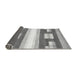 Sideview of Abstract Gray Modern Rug, abs403gry