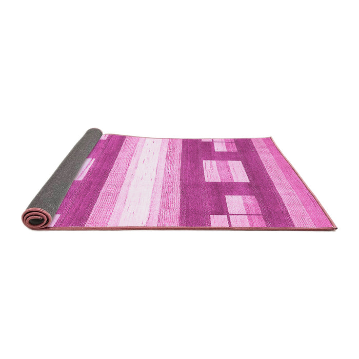 Sideview of Abstract Pink Modern Rug, abs403pnk