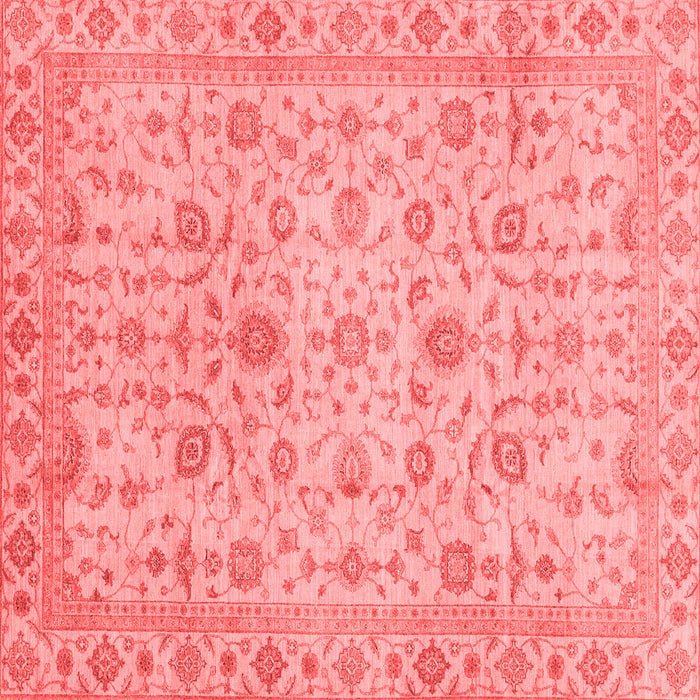Machine Washable Oriental Red Modern Rug, wshabs4040red