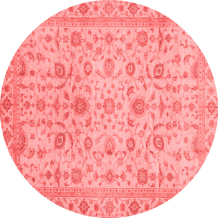 Machine Washable Oriental Red Modern Rug, wshabs4040red