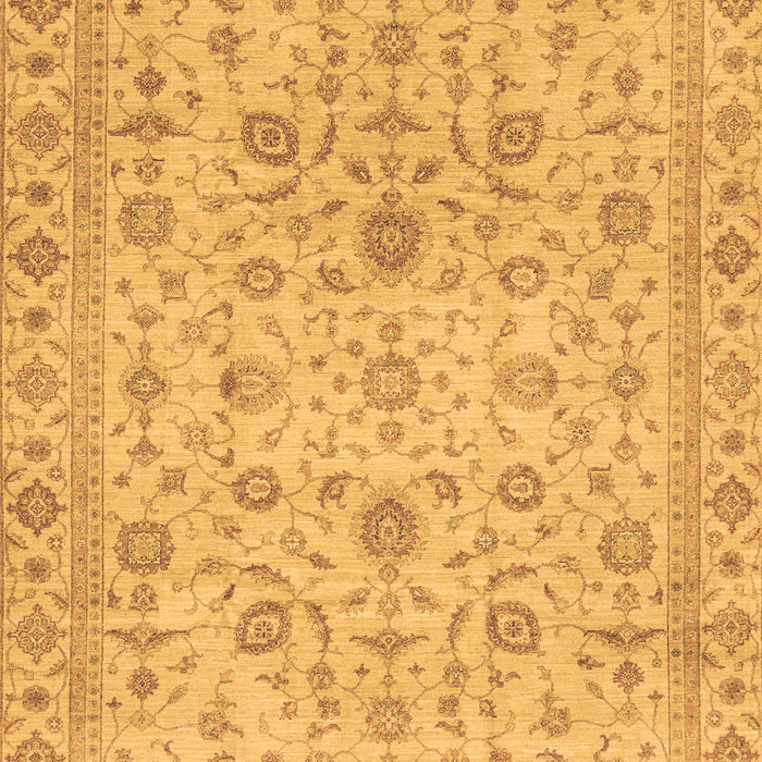 Machine Washable Oriental Brown Modern Rug, wshabs4040brn