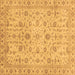 Square Oriental Brown Modern Rug, abs4040brn