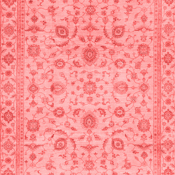 Machine Washable Oriental Red Modern Rug, wshabs4040red