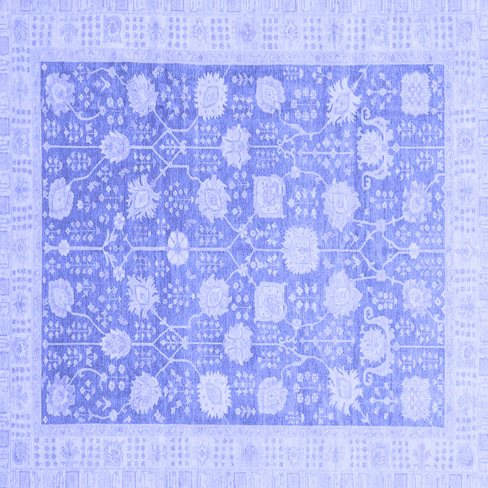 Square Oriental Blue Modern Rug, abs4041blu